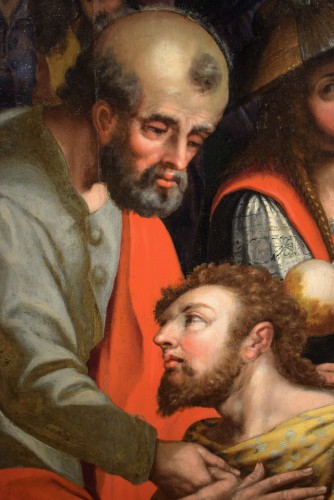 XVIe siècle et avant - Saint Pierre et le centurion - attribué à Pieter Aertsen (1508-1575)